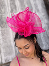 Fuchsia Sinamay Fascinator