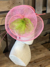 2 Tone Fascinator Pink/Olive