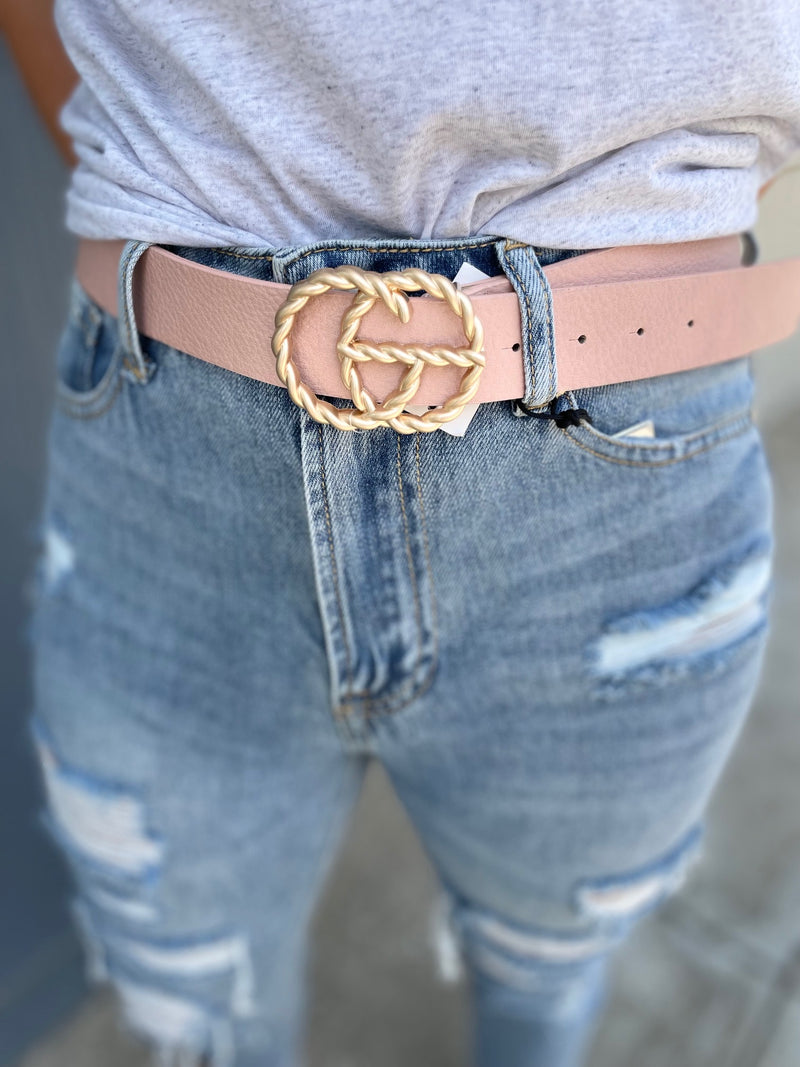 Rope Chain Buckle Pink