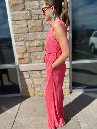 Sip Of Rose Jumpsuit