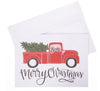 Plaid Truck Holiday Box Card