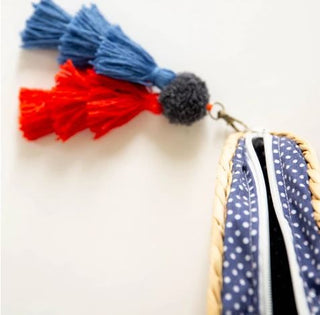 PolkaDot  Crescent Clutch