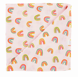 Rainbow Muslin Swaddle
