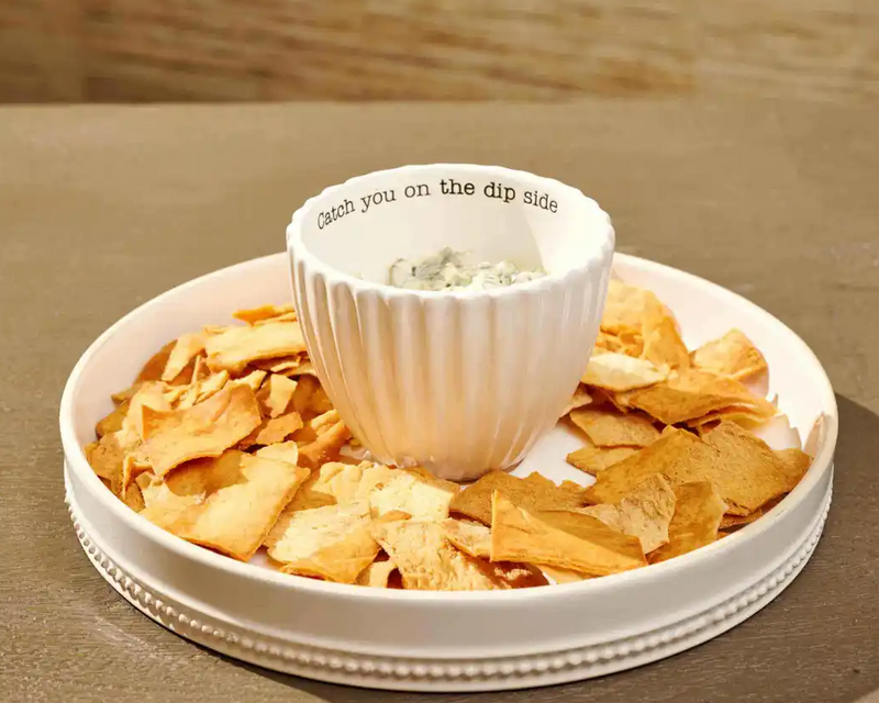 Reversible Pedestal Chip & Dip