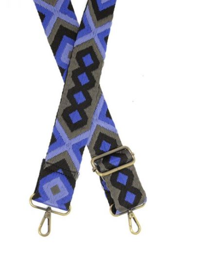 Royal Geo Embroidered Purse Strap