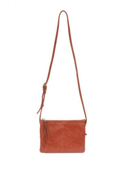 Liv Multi Pocket Crossbody Rust