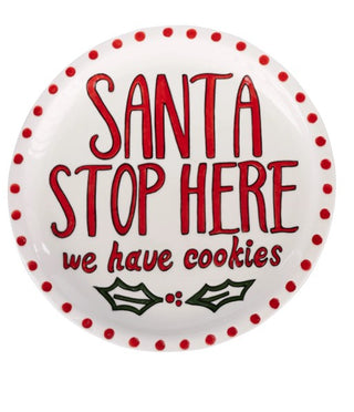Santa Plate & Milk Bottle