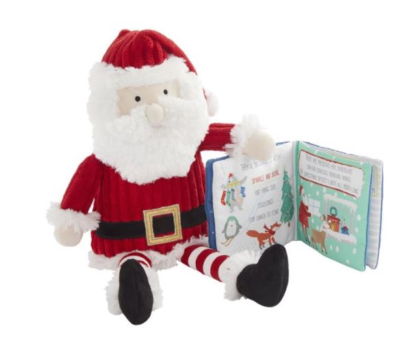 Santa Plush With Book