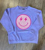 Smiley Corded Sweatshirt