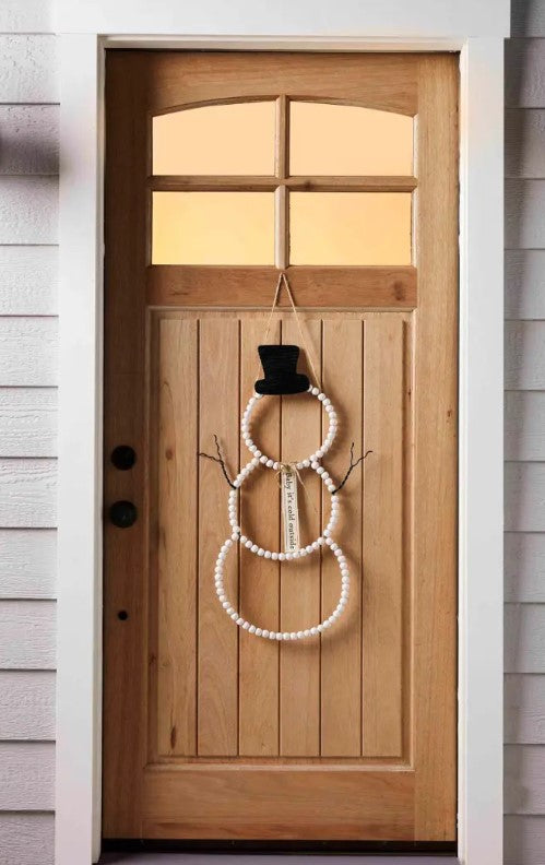 Snowman Beaded Door Hanger