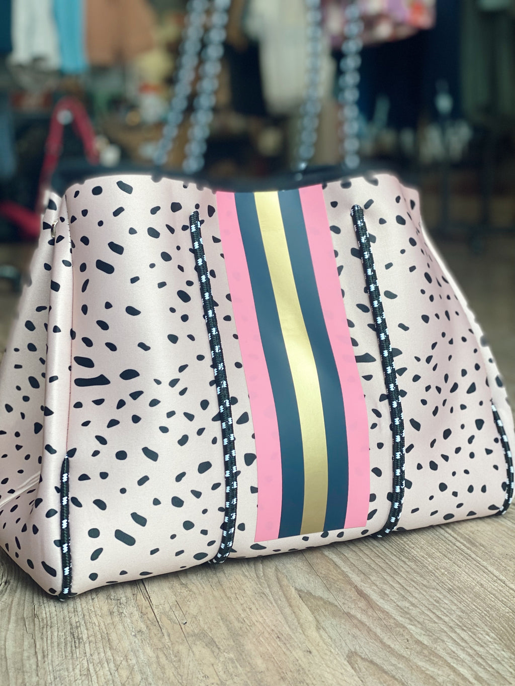 Spotted Neoprene Tote