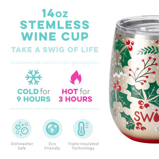 Hollydays 14oz Wine Cup