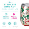 Hollydays 14oz Wine Cup