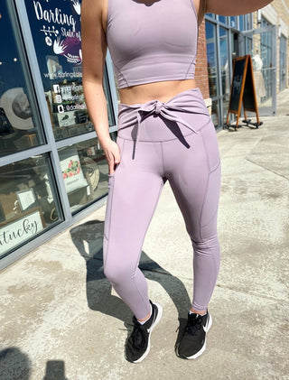 Tie-Front Leggings