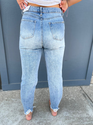 Violet High Waist Girlfriend Jean