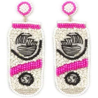 White Claw Earring Fuschia