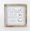 Wipe/Wash Reversable Framed Sign