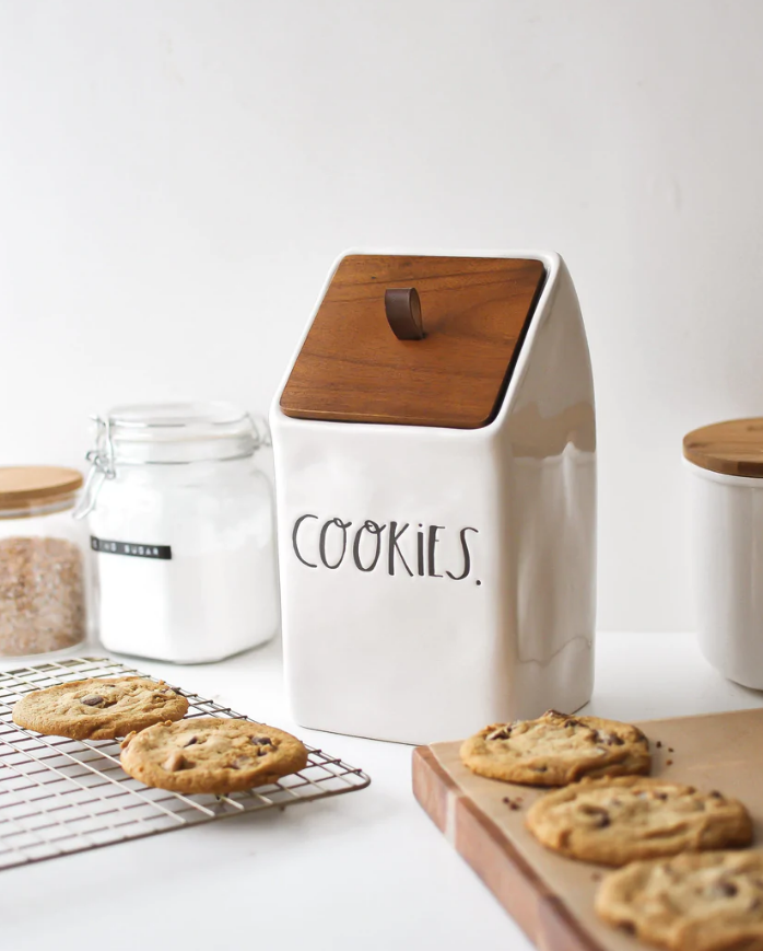 Rae Dunn Wood Cookie Canister
