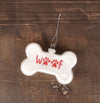 Woof Dog Bone Ornament